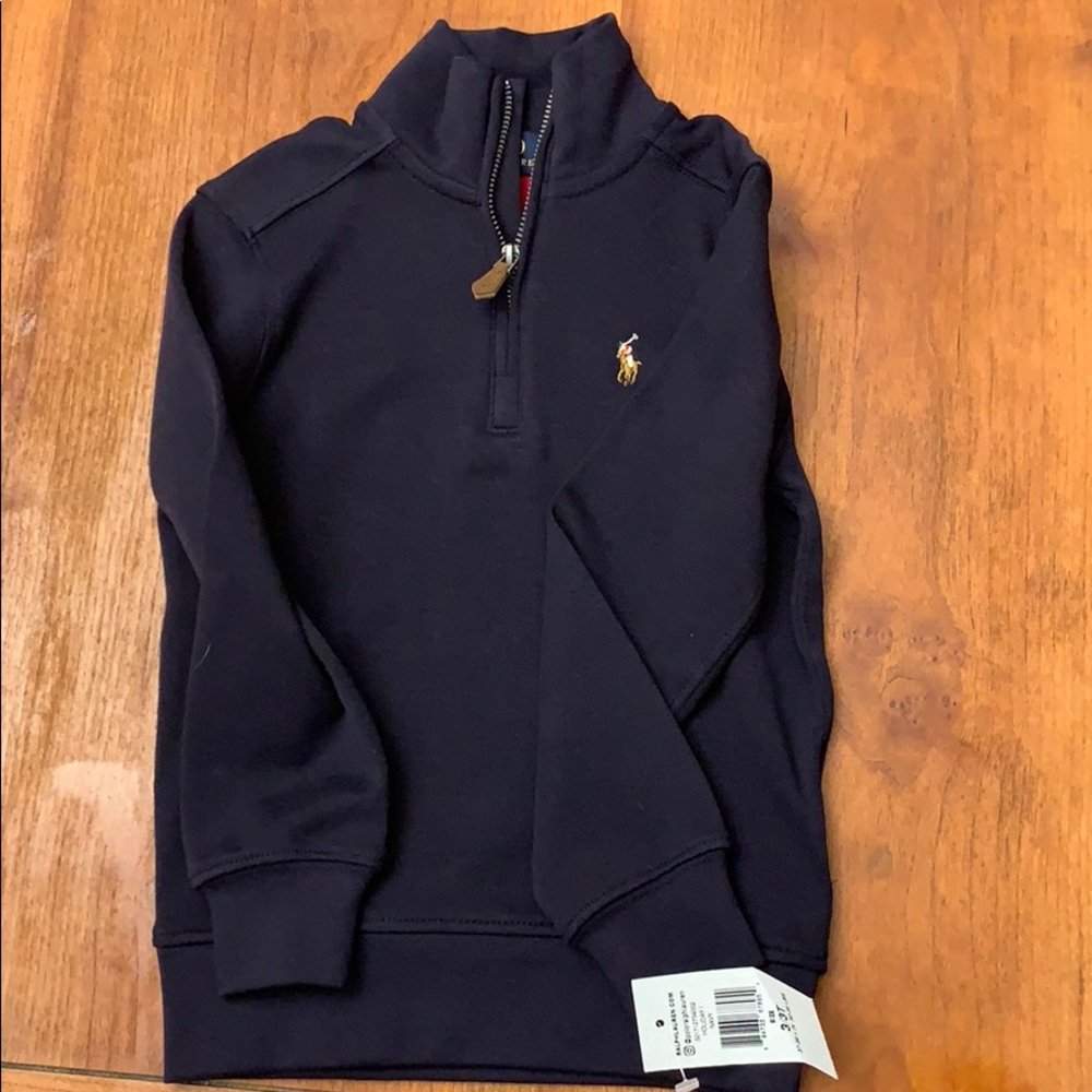 Toddler boys polo quarter zip